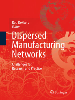 cover image of Dispersed Manufacturing Networks